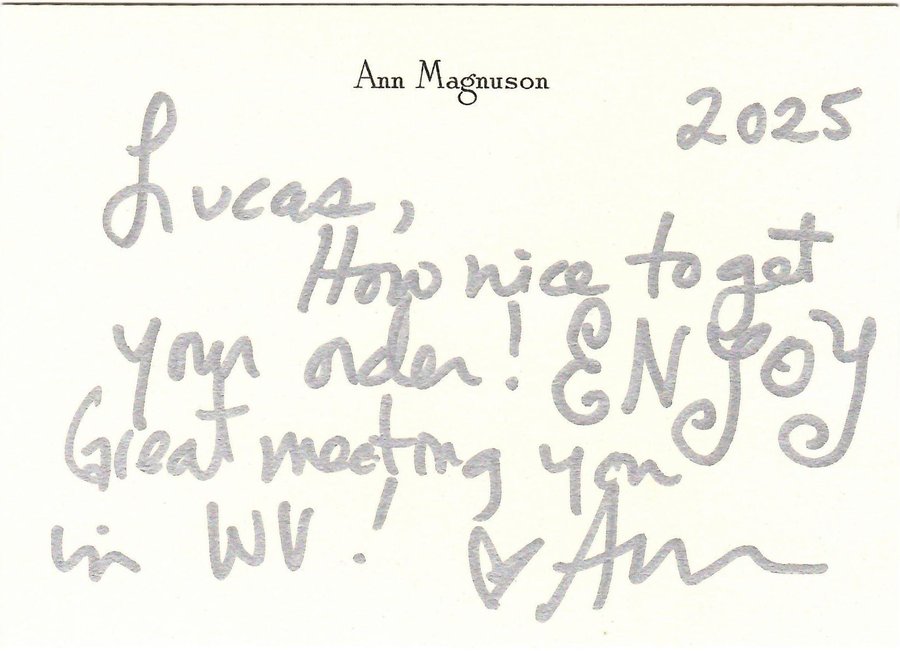 Note from Ann Magnuson
